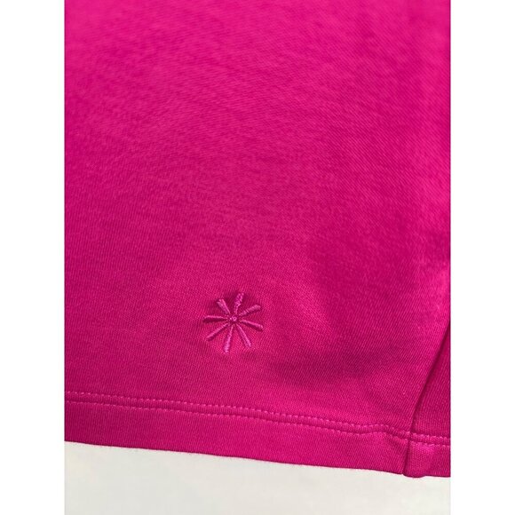 Isaac Mizrahi Live! Essentials Womens Pink T-Shirt 1X Cotton Blend Crew Neck Sho - Picture 3 of 6